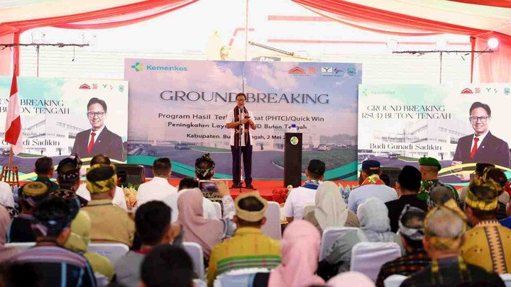 Menteri Kesehatan Melaunching RSUD Bertaraf Internasional di Buton Tengah dan Kolaka